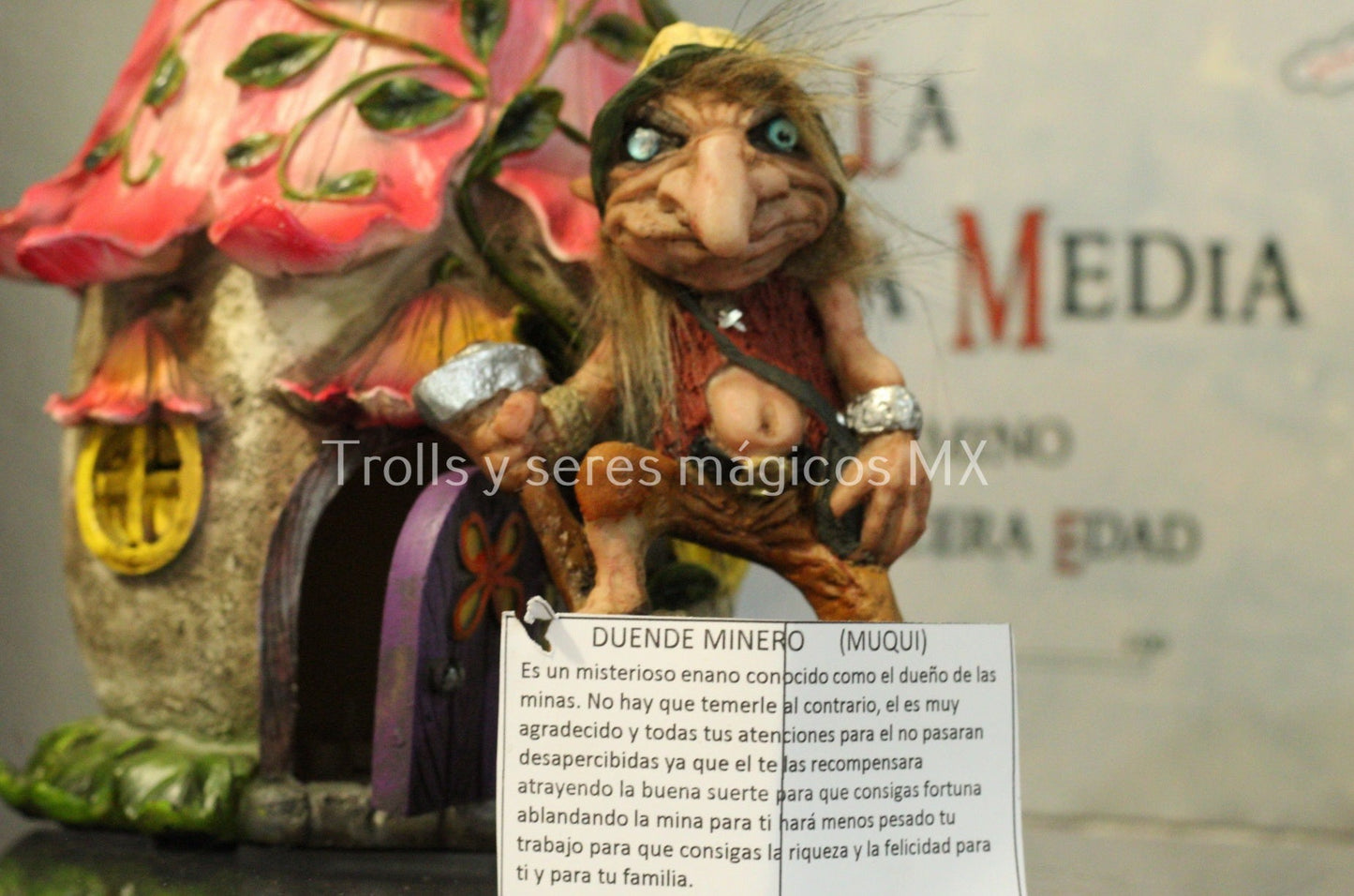 Muqui Duende Minero 15 cm Resina