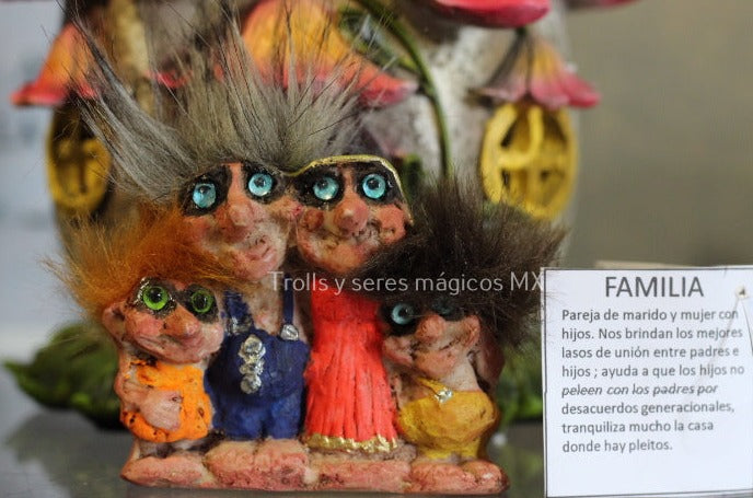Troll Familia 8 cm