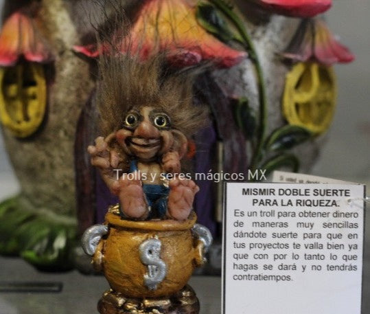Troll Mismir Doble Suerte Para La Riqueza Mini