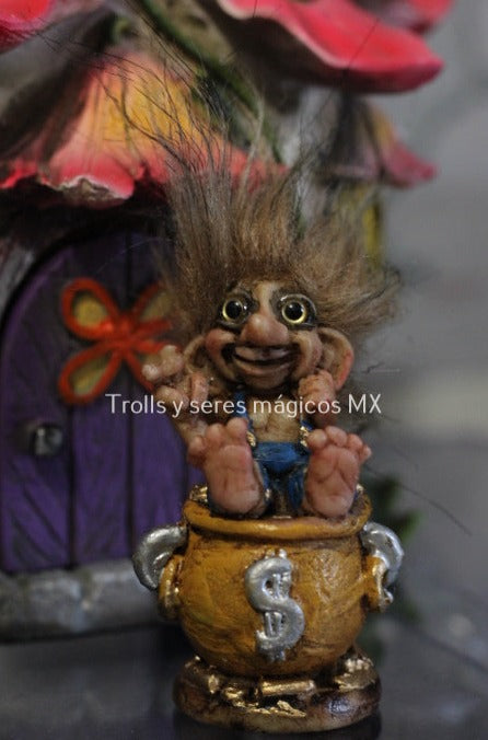 Troll Mismir Doble Suerte Para La Riqueza Mini