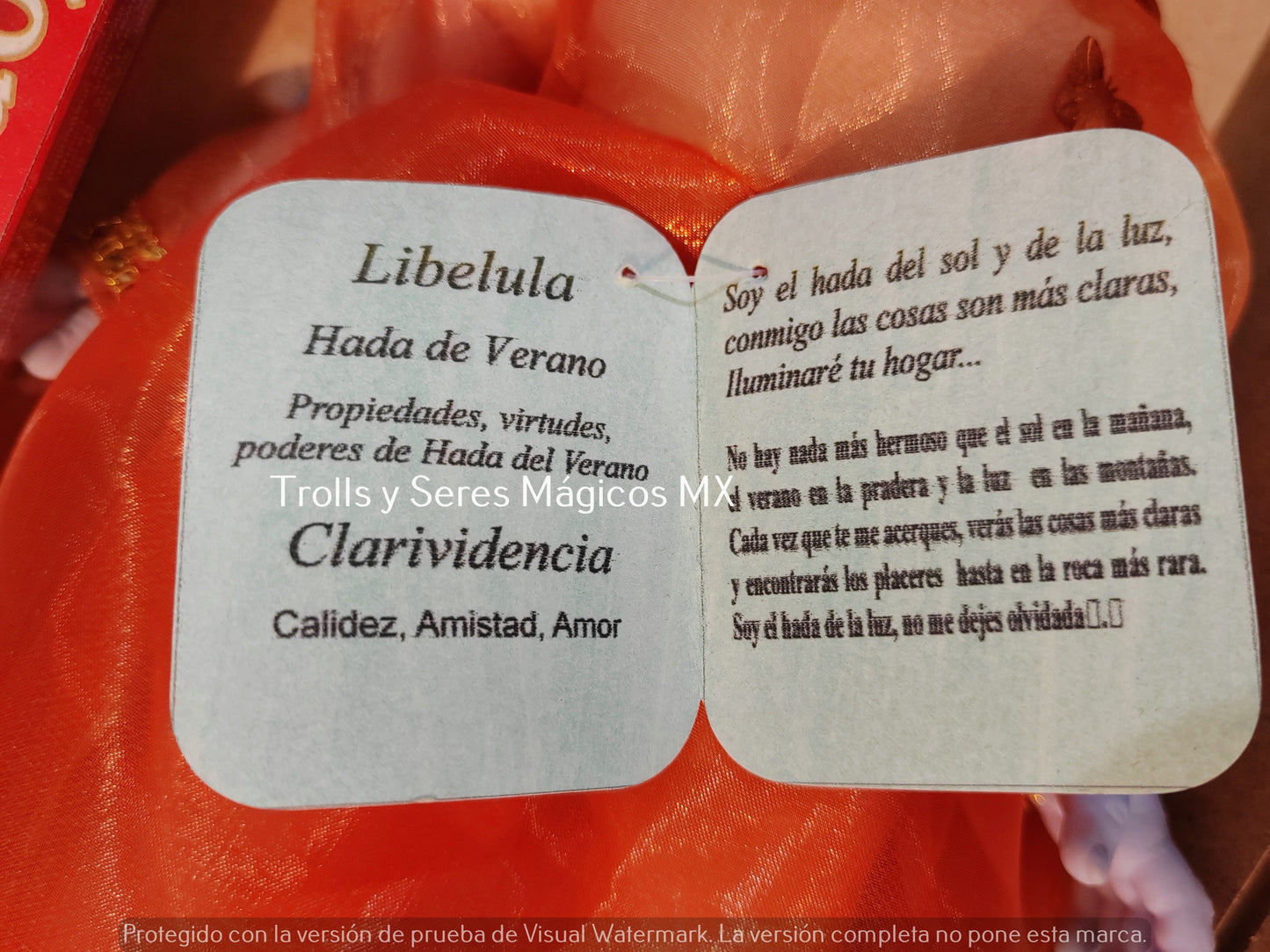 Hada Verano Libelula(Propiedades ,Virtudes)38cm