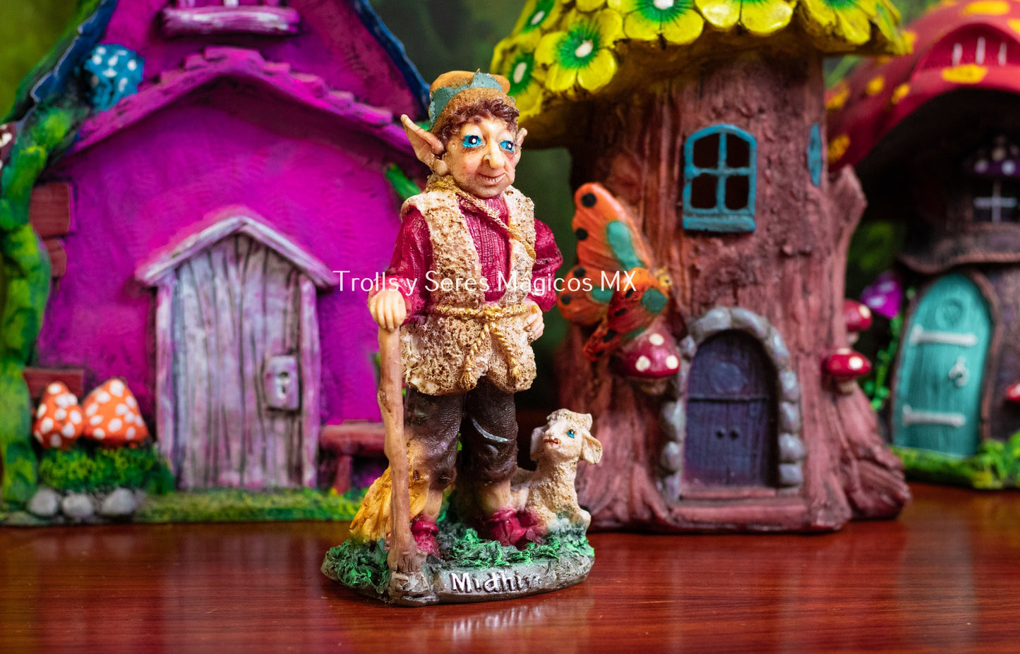 Elfo Resina Midhir ( Astucia,Fortuna en el Juego) 15 cm