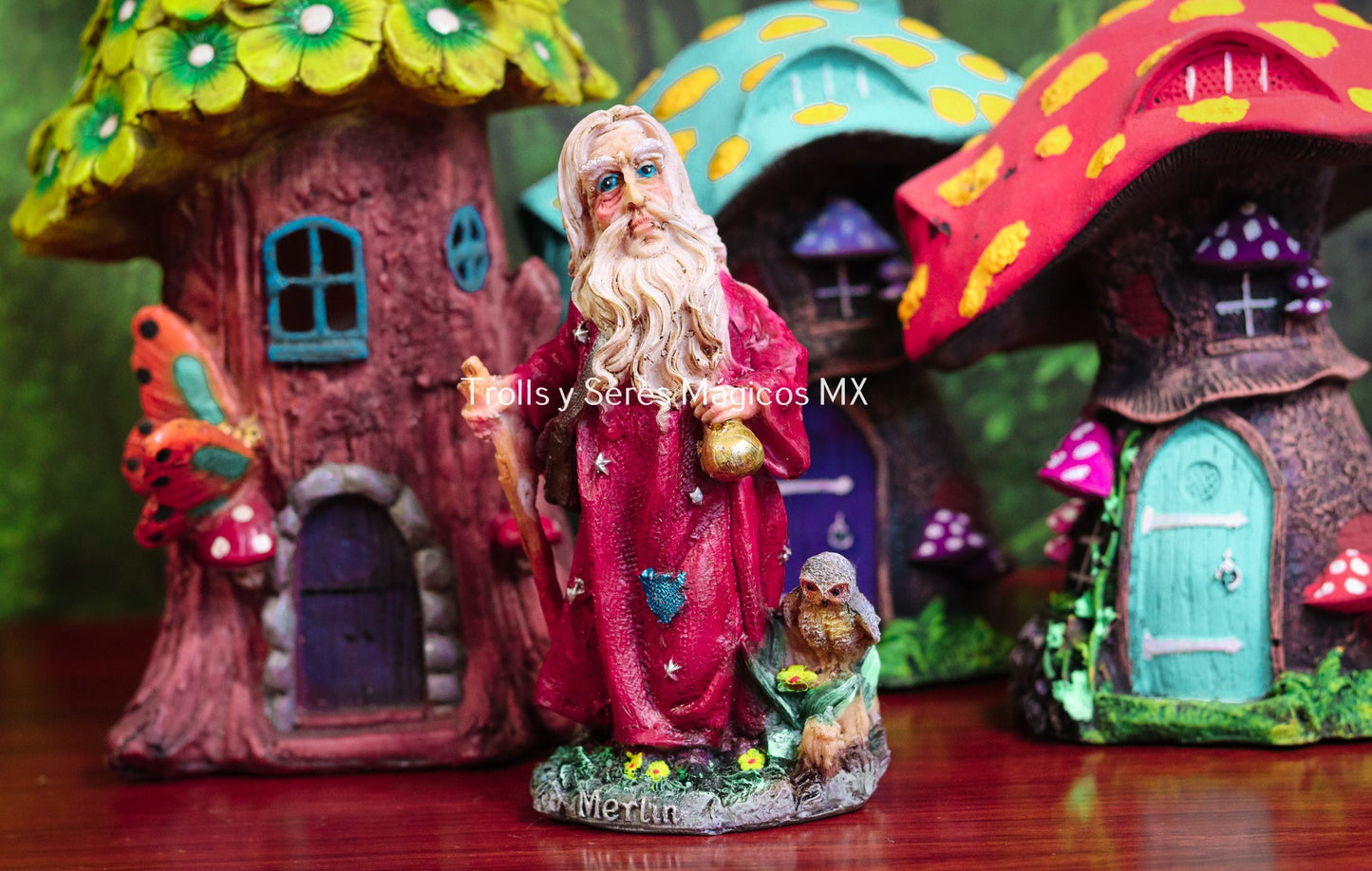 Elfo Merlin de Resina (Poder, Fuerza, Psicología) 16 cm