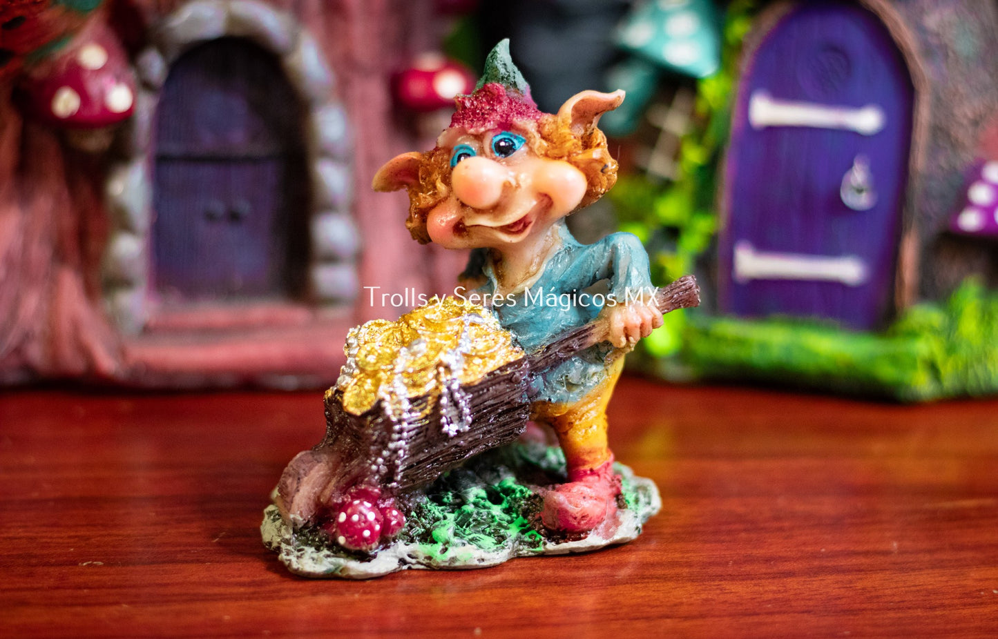 Duende Carretilla Dinero 9 cm