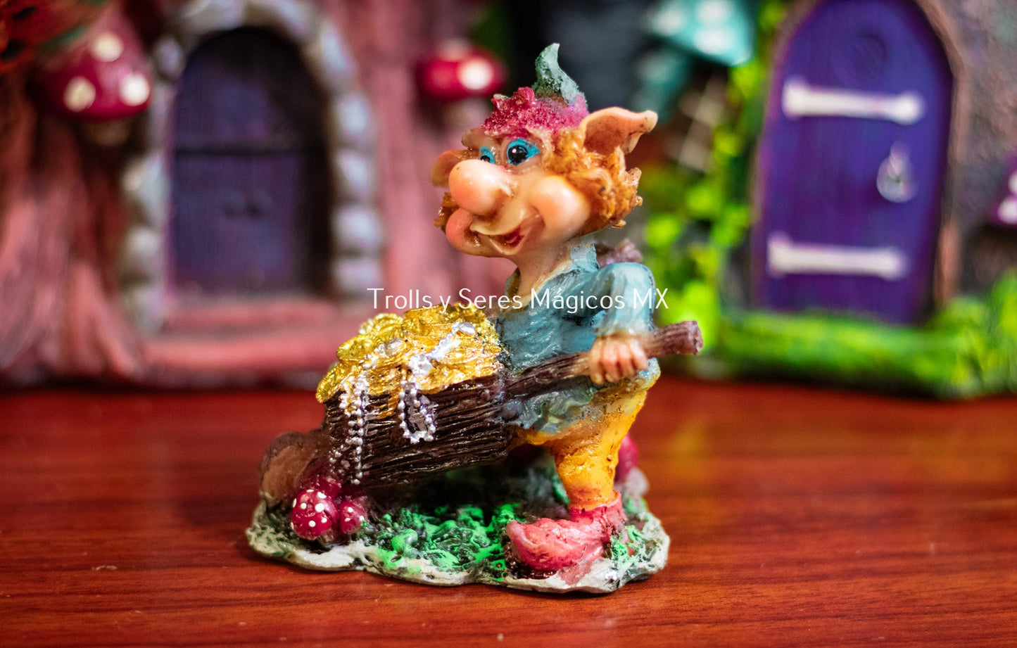 Duende Carretilla Dinero 9 cm