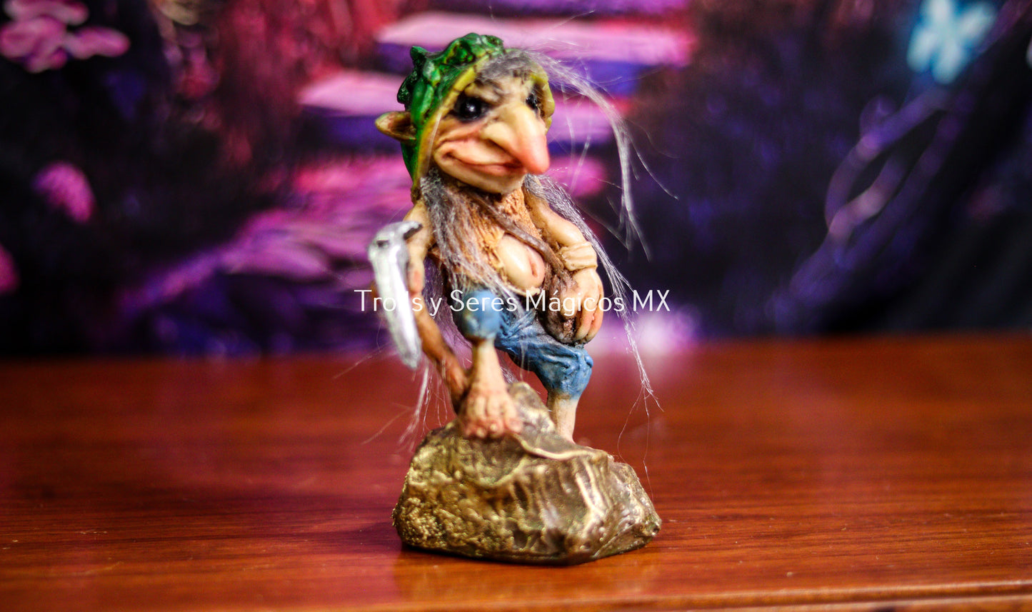 Muqui Duende Minero 15 cm Resina
