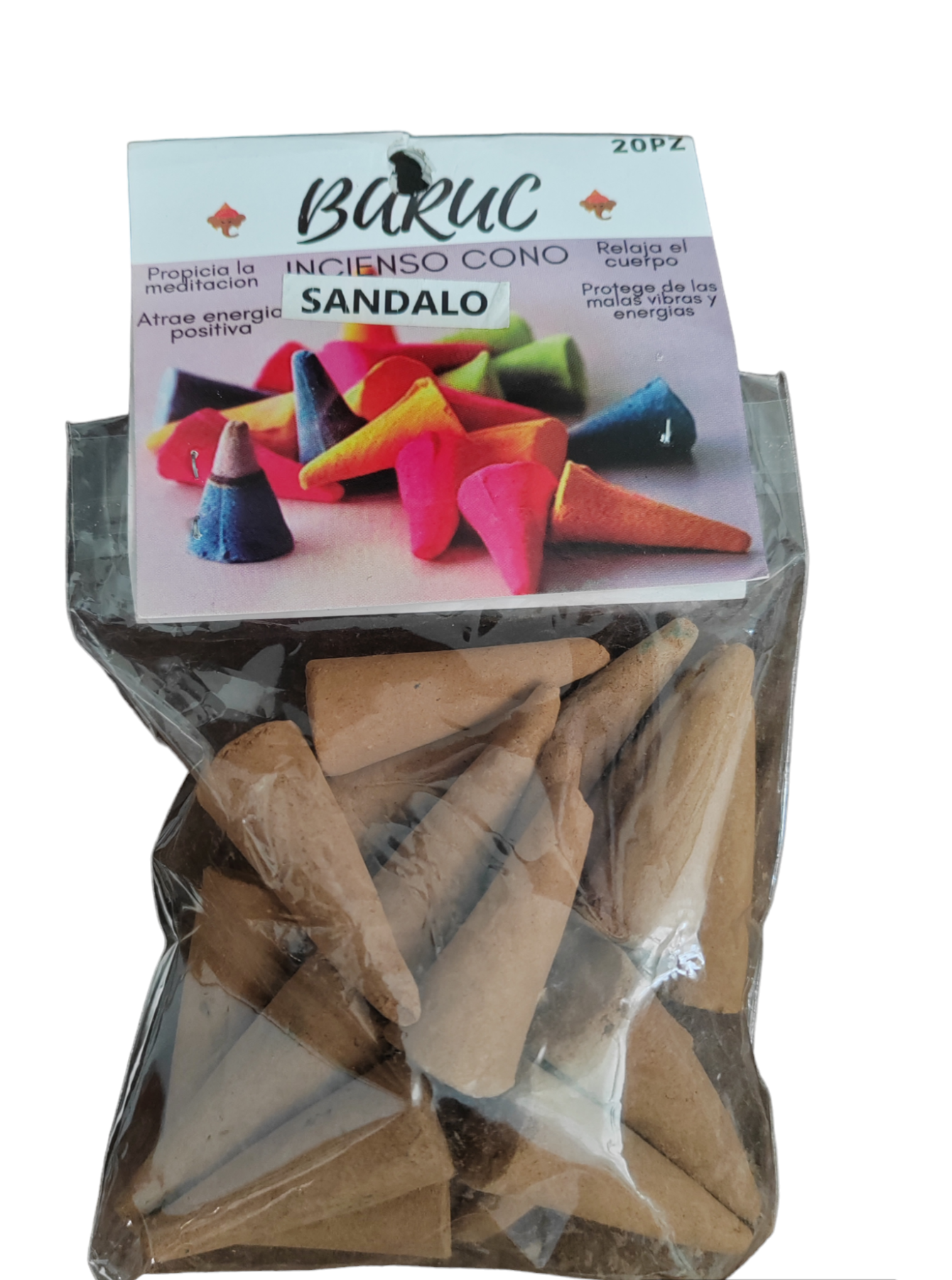Bolsa De Incienso 20 Conos Sandalo
