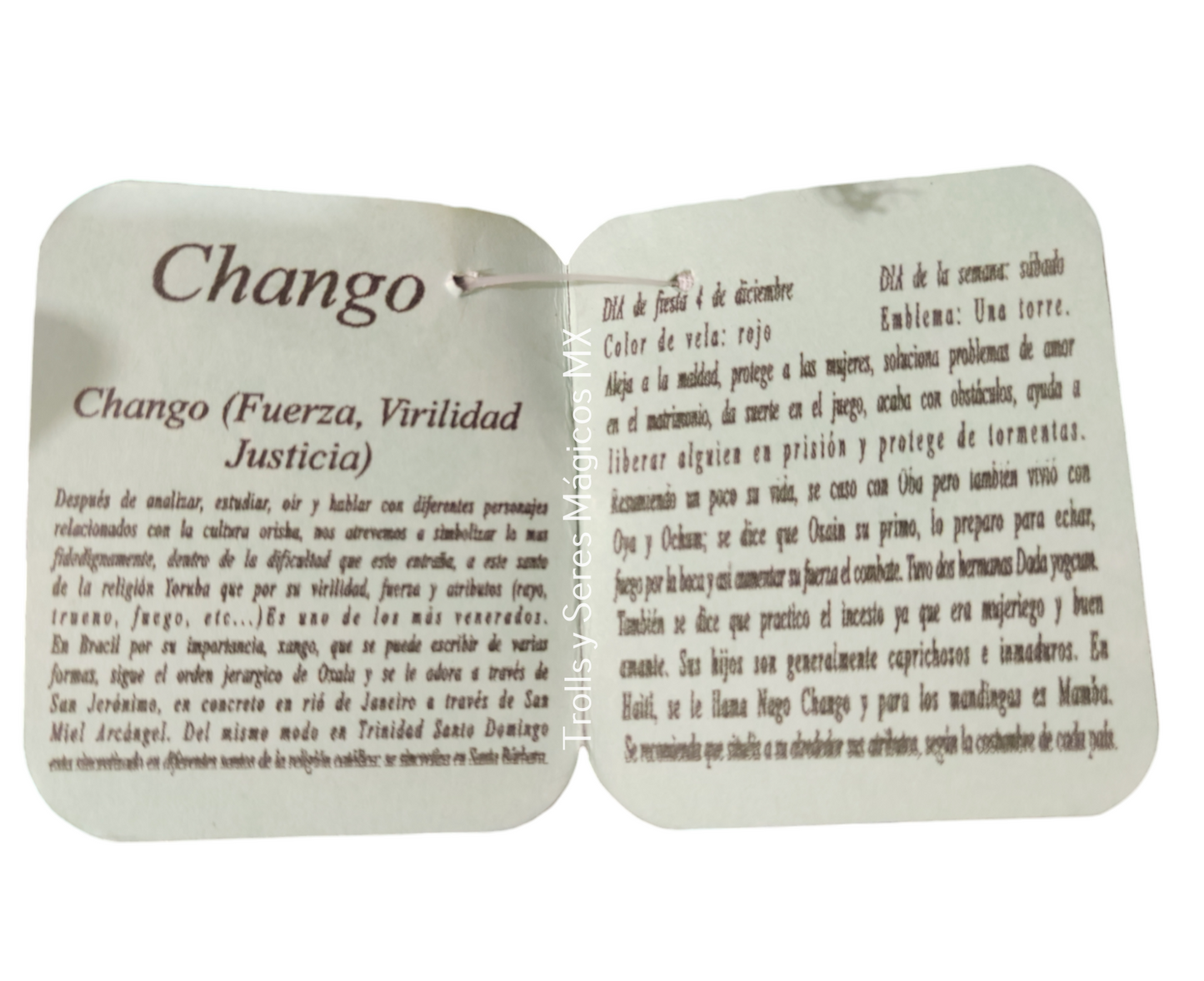 Elfo Bebe Chango(Fuerza,virilidad,justicia)