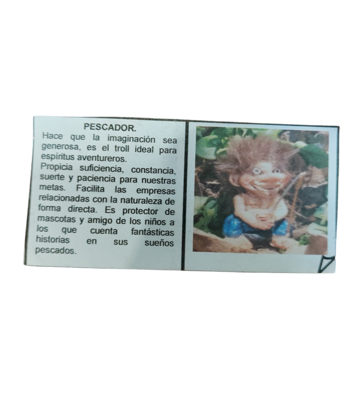 Troll pescador 9 cm