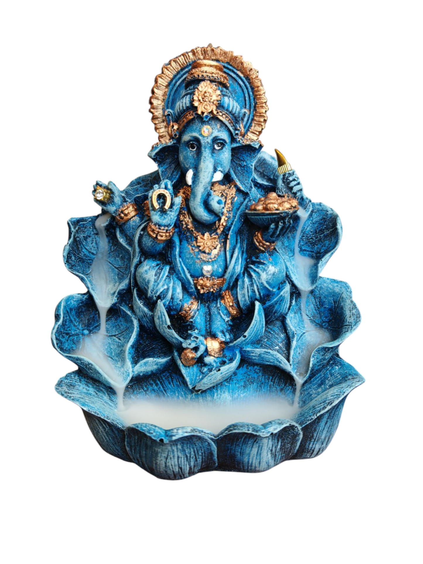 Ganesh Quemador De Incienso Cono De Reflujo