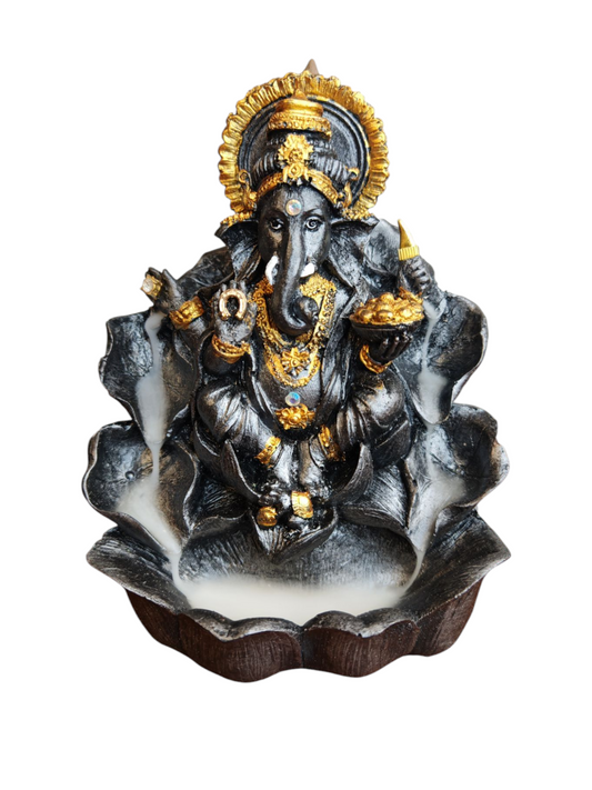 Ganesh Quemador De Incienso Cono De Reflujo