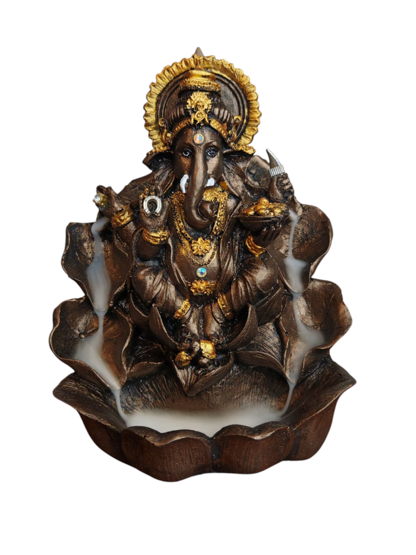 Ganesh Quemador De Incienso Cono De Reflujo