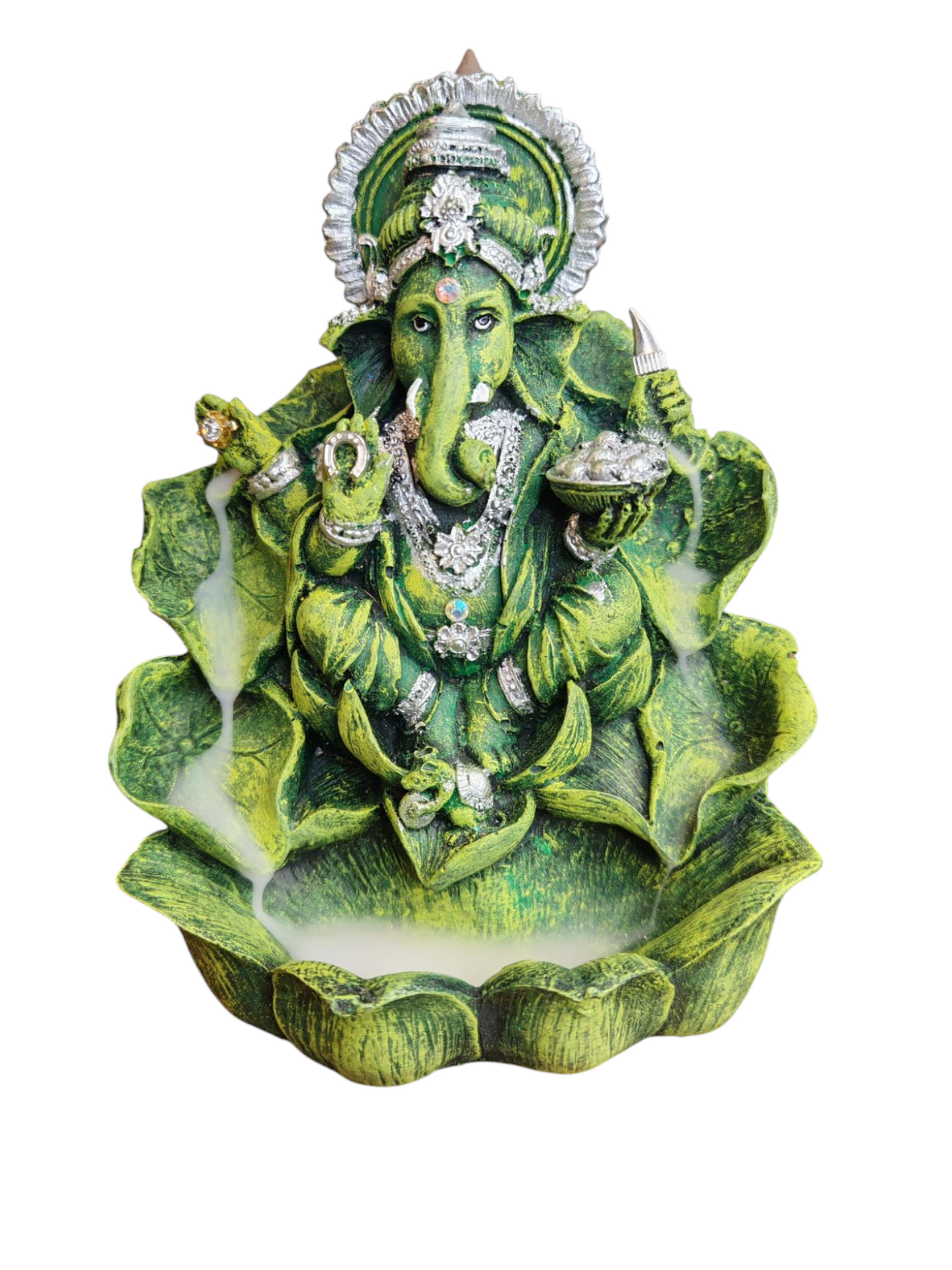 Ganesh Quemador De Incienso Cono De Reflujo