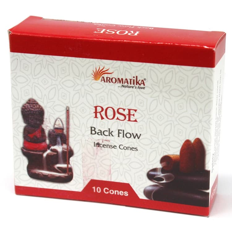 Caja De Incienso 20 conos Cascada Rosa Roja