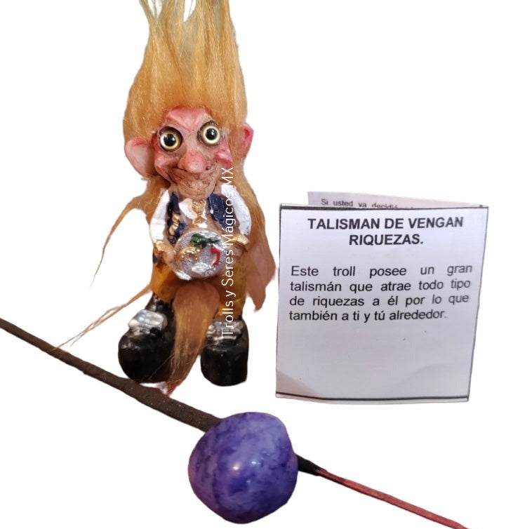 Troll Talisman de Vengan Riquezas Mini