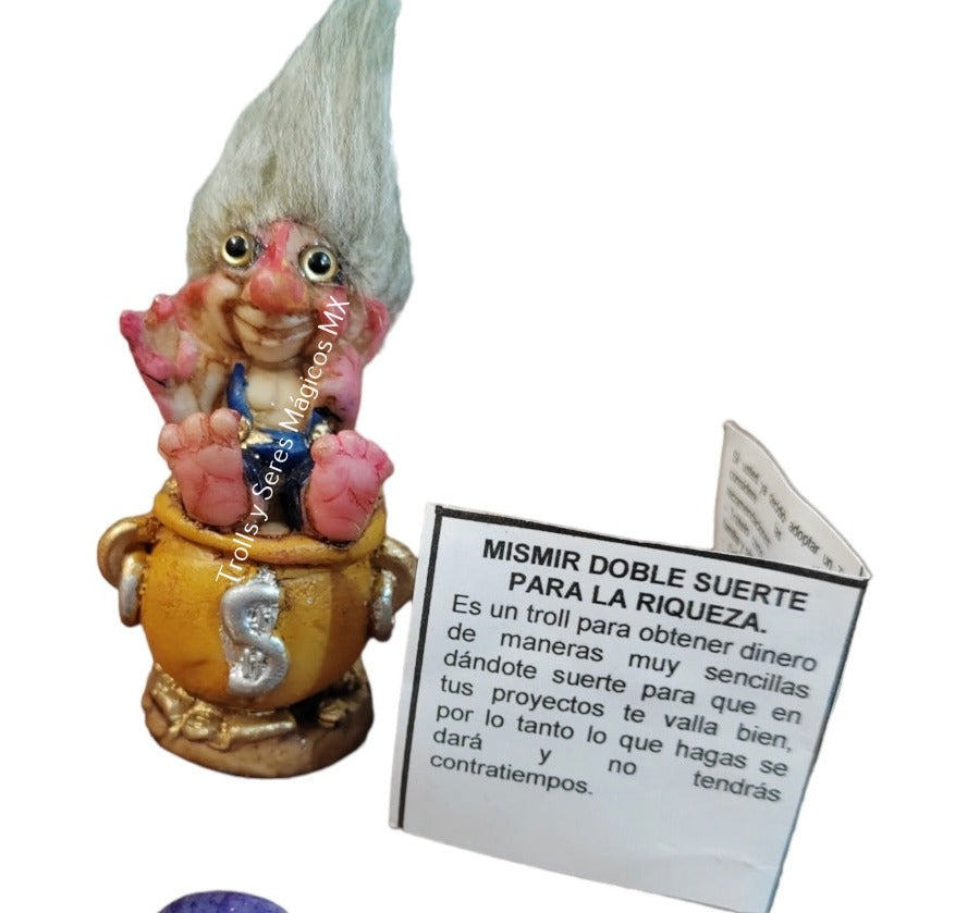 Troll Mismir Doble Suerte Para La Riqueza Mini
