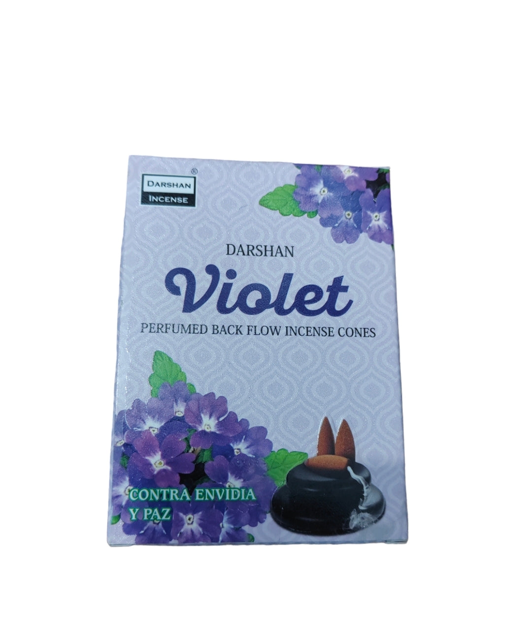 Caja De Incienso 20 Conos Cascada Violeta