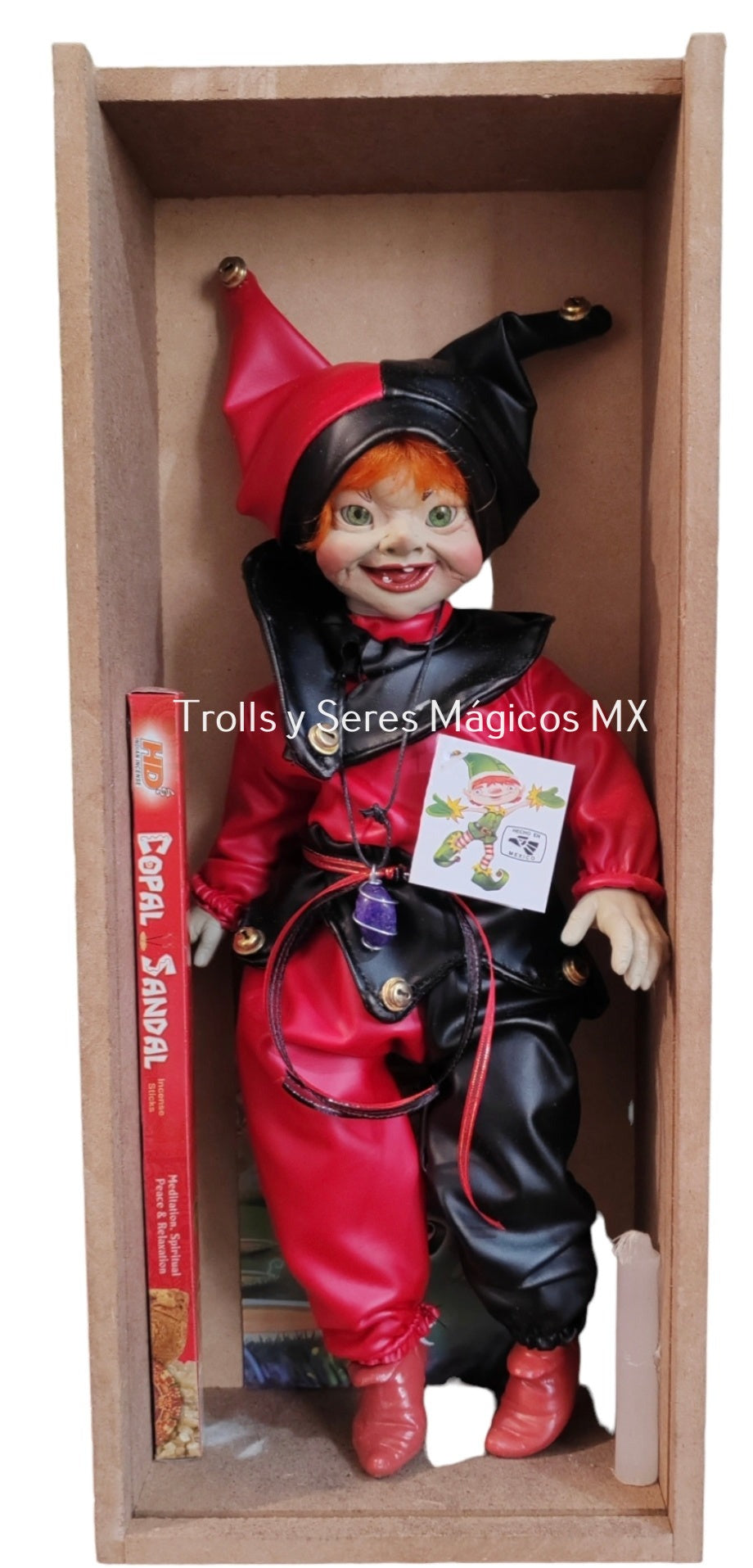 Elfo Latino Puck (Suerte, Ayuda en los juegos de azar) 38cm