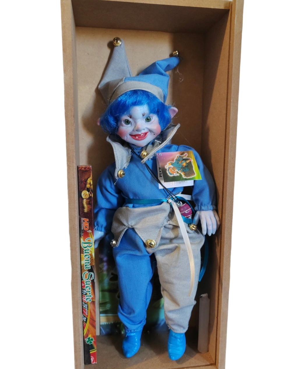 Elfo Latino Puck (Suerte, Ayuda en los juegos de azar) 38cm