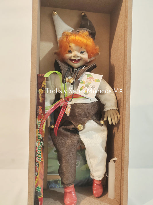 Elfo Latino Puck  (Suerte, Ayuda en los juegos de azar) 38cm